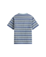The Vans Mens Stripe Ringer Loose T-Shirt in Soft Slate