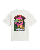 The Vans Mens Checkerboard Behaviour T-Shirt in Egret