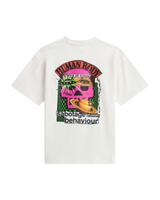 The Vans Mens Checkerboard Behaviour T-Shirt in Egret