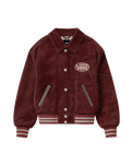 The Vans Womens Milliken Varsity Jacket in Poppy Ember