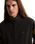 Retro Sport Mock Neck Full Zip Jacket in Faded Black