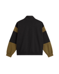 The Vans Mens Retro Sport Mock Neck Full Zip Jacket in Faded Black