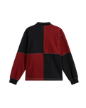 The Vans Mens Check Rugby Shirt in Poppy