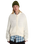 Teddy Round Neck Cardigan in Egret