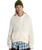 Teddy Round Neck Cardigan in Egret