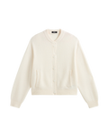The Vans Womens Teddy Round Neck Cardigan in Egret