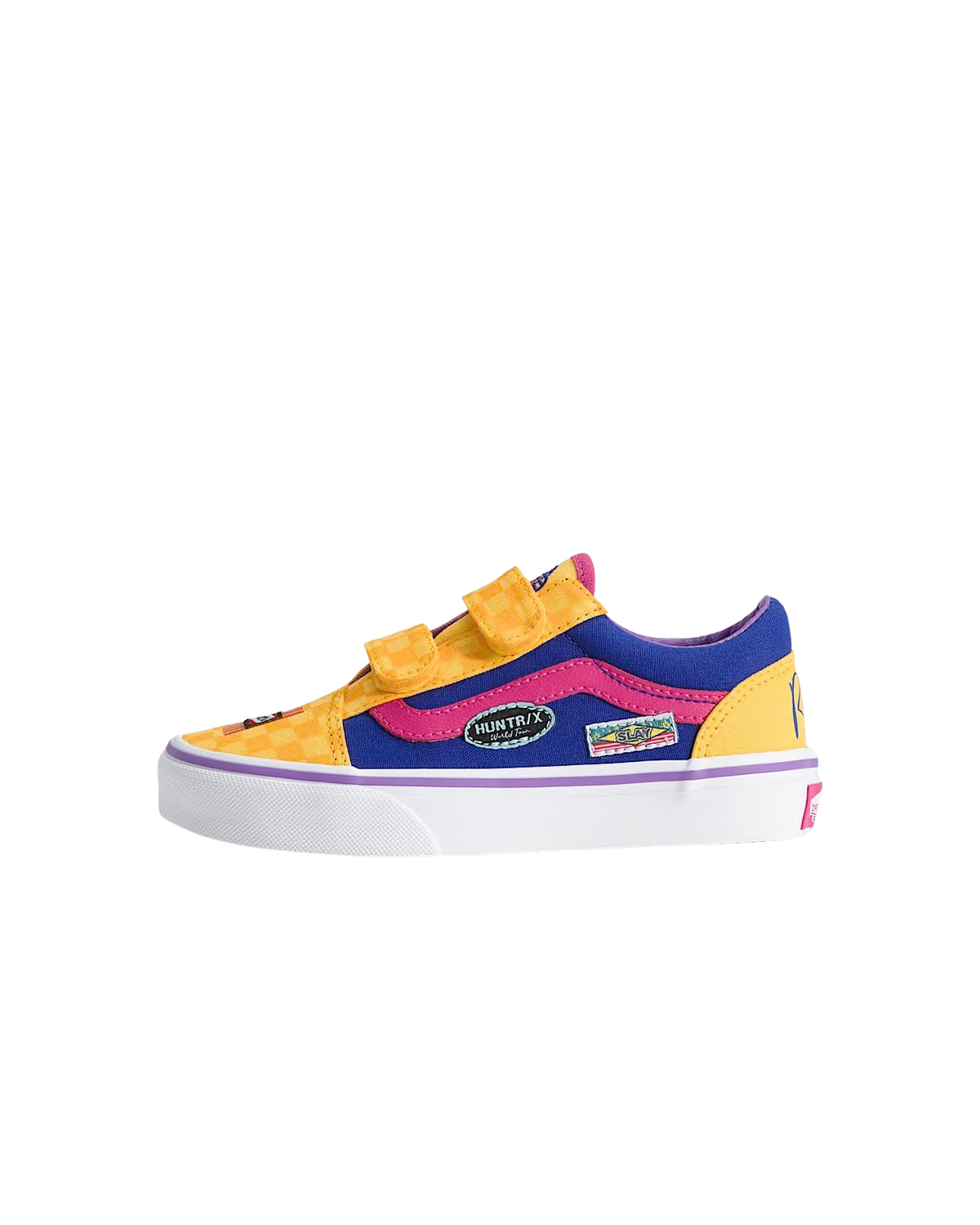 Kids Old Skool Kpop Demon Hunters Shoes in Yellow