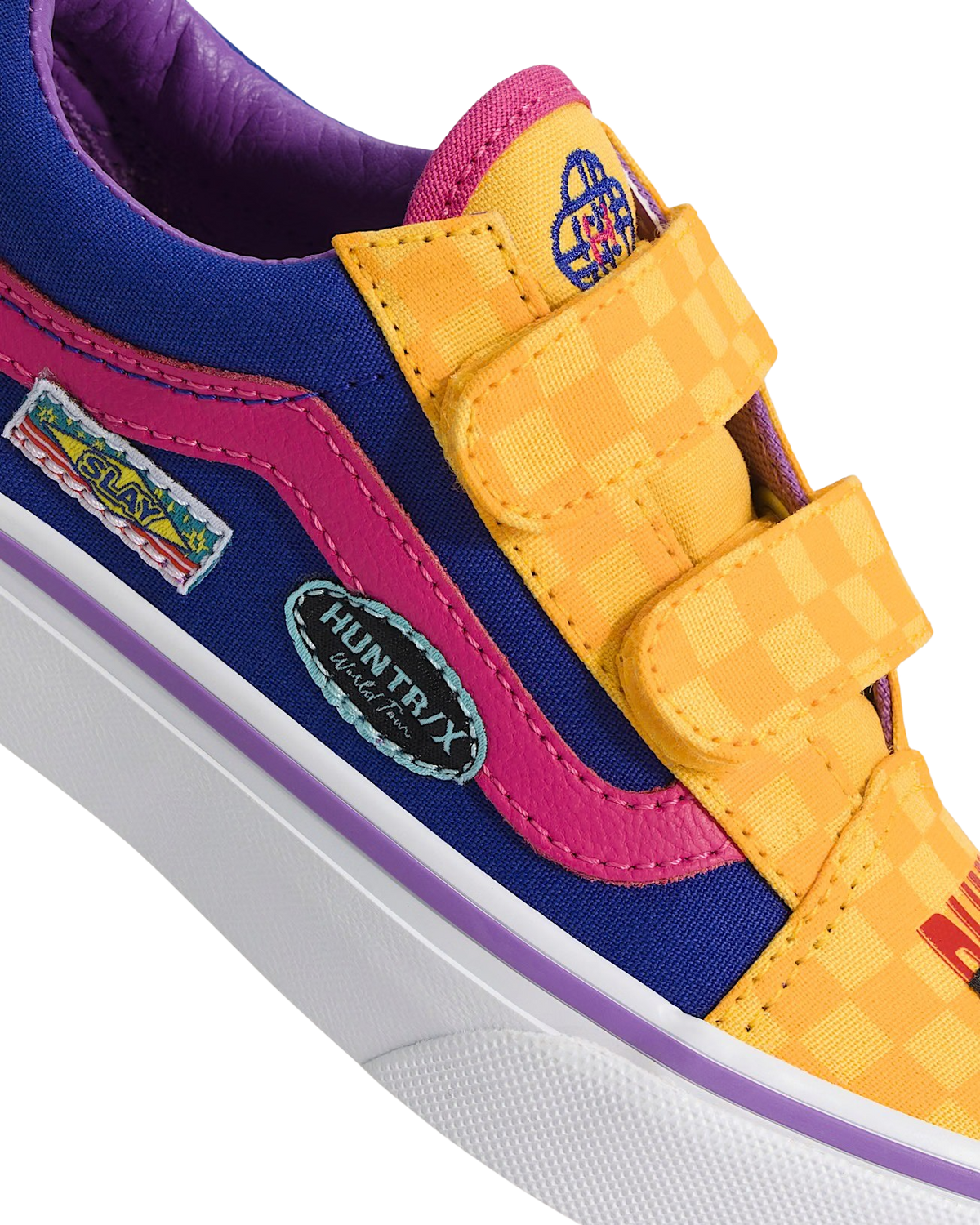Kids Old Skool Kpop Demon Hunters Shoes in Yellow
