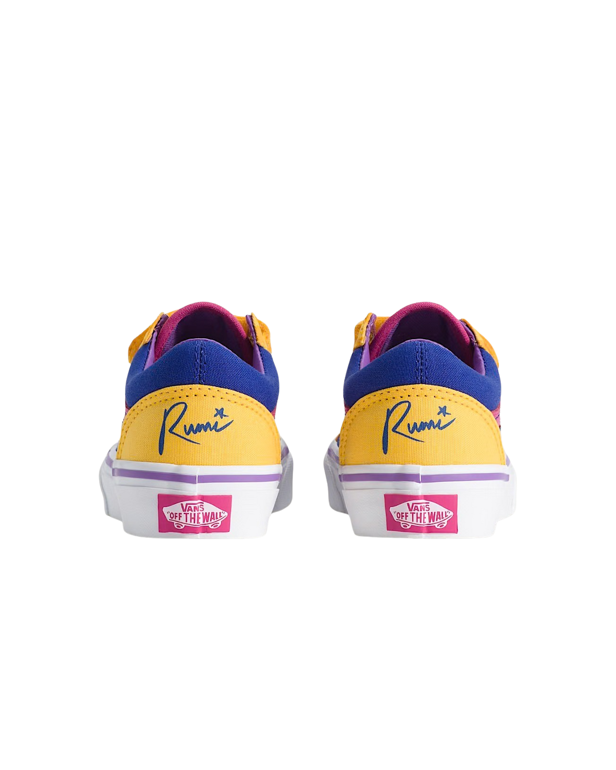Kids Old Skool Kpop Demon Hunters Shoes in Yellow