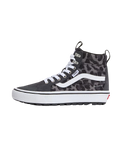 The Vans Womens SK8-Hi Waterproof Insulated MTE Shoes in Leopard Charcoal Grey