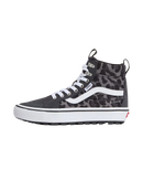 The Vans Womens SK8-Hi Waterproof Insulated MTE Shoes in Leopard Charcoal Grey