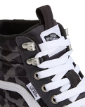 The Vans Womens SK8-Hi Waterproof Insulated MTE Shoes in Leopard Charcoal Grey