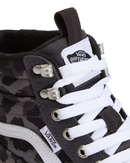 The Vans Womens SK8-Hi Waterproof Insulated MTE Shoes in Leopard Charcoal Grey