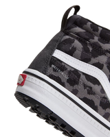 The Vans Womens SK8-Hi Waterproof Insulated MTE Shoes in Leopard Charcoal Grey