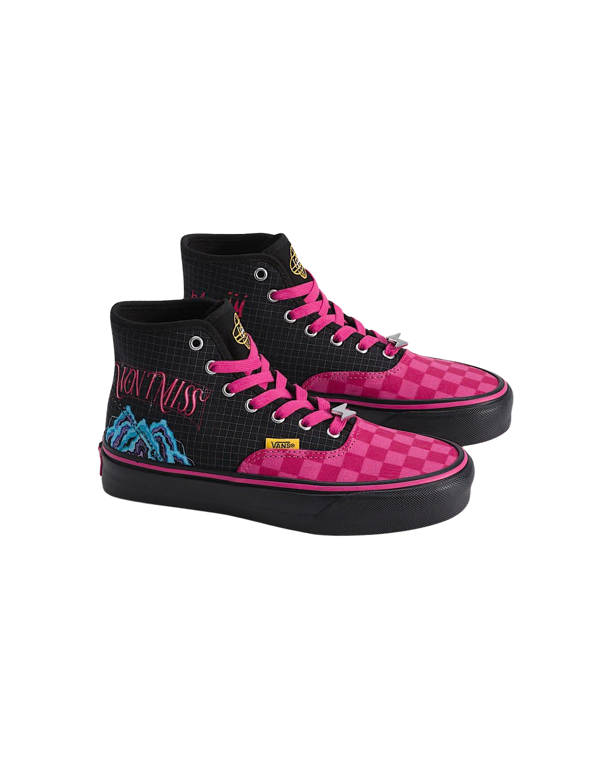 Girls KPop Mira Hi Shoes in Black