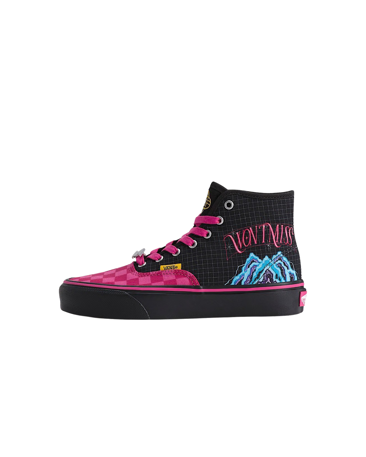 Girls KPop Mira Hi Shoes in Black