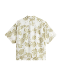Doren Printed Camp Shirt in Soft Sage