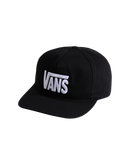 The Vans Mens Stretch Logo Snapback Cap in Black