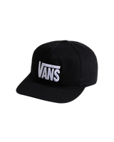 The Vans Mens Stretch Logo Snapback Cap in Black