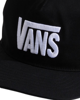 The Vans Mens Stretch Logo Snapback Cap in Black