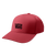 The Vans Mens Stretch Logo Cap in Crimson Haze