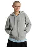 Salton Full Zip Hoodie in Cement Heather