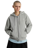 Salton Full Zip Hoodie in Cement Heather