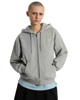 Salton Full Zip Hoodie in Cement Heather