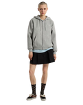 Salton Full Zip Hoodie in Cement Heather