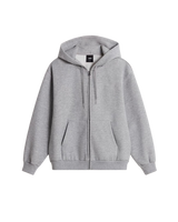 The Vans Womens Salton Full Zip Hoodie in Cement Heather