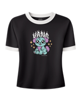 The Vans Womens Puppy Ringer T-Shirt in Black