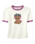 The Vans Womens Puppy Ringer T-Shirt in Egret