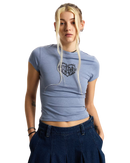 Barbed Heart T-Shirt in Glacial Slate