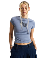 Barbed Heart T-Shirt in Glacial Slate
