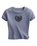 The Vans Womens Barbed Heart T-Shirt in Glacial Slate