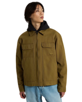 Mcavoy II Zip Station Jacket in Olive Brown