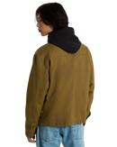Mcavoy II Zip Station Jacket in Olive Brown