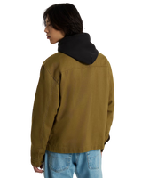 Mcavoy II Zip Station Jacket in Olive Brown