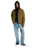 Mcavoy II Zip Station Jacket in Olive Brown