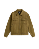 The Vans Mens Mcavoy II Zip Station Jacket in Olive Brown