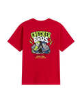 The Vans Boys Boys Checker Bros T-Shirt in Racing Red