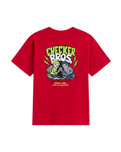 The Vans Boys Boys Checker Bros T-Shirt in Racing Red