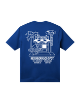 The Vans Boys Boys Food Spot T-Shirt in Classic Blue