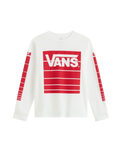 The Vans Boys Boys Fast Terrain Long Sleeve T-Shirt in White