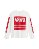 The Vans Boys Boys Fast Terrain Long Sleeve T-Shirt in White