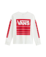 The Vans Boys Boys Fast Terrain Long Sleeve T-Shirt in White