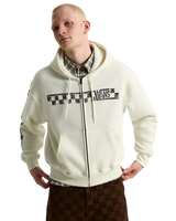 Vans Racing Zip Hoodie in Marshmallow