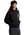 Cut & Paste Hoodie in Black