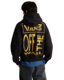 Cut & Paste Hoodie in Black