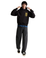 Cut & Paste Hoodie in Black